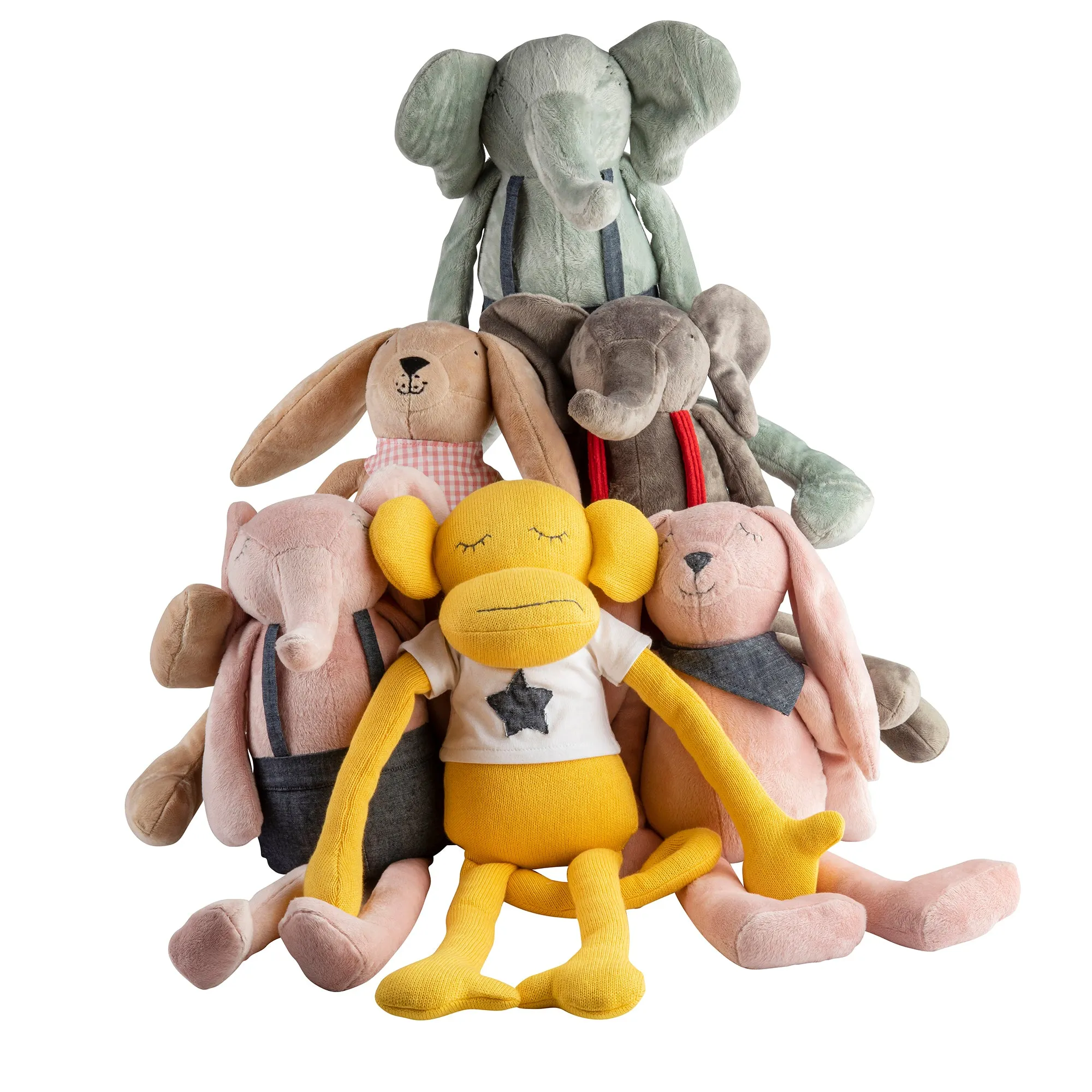 Pink Elephant Huggie Doll