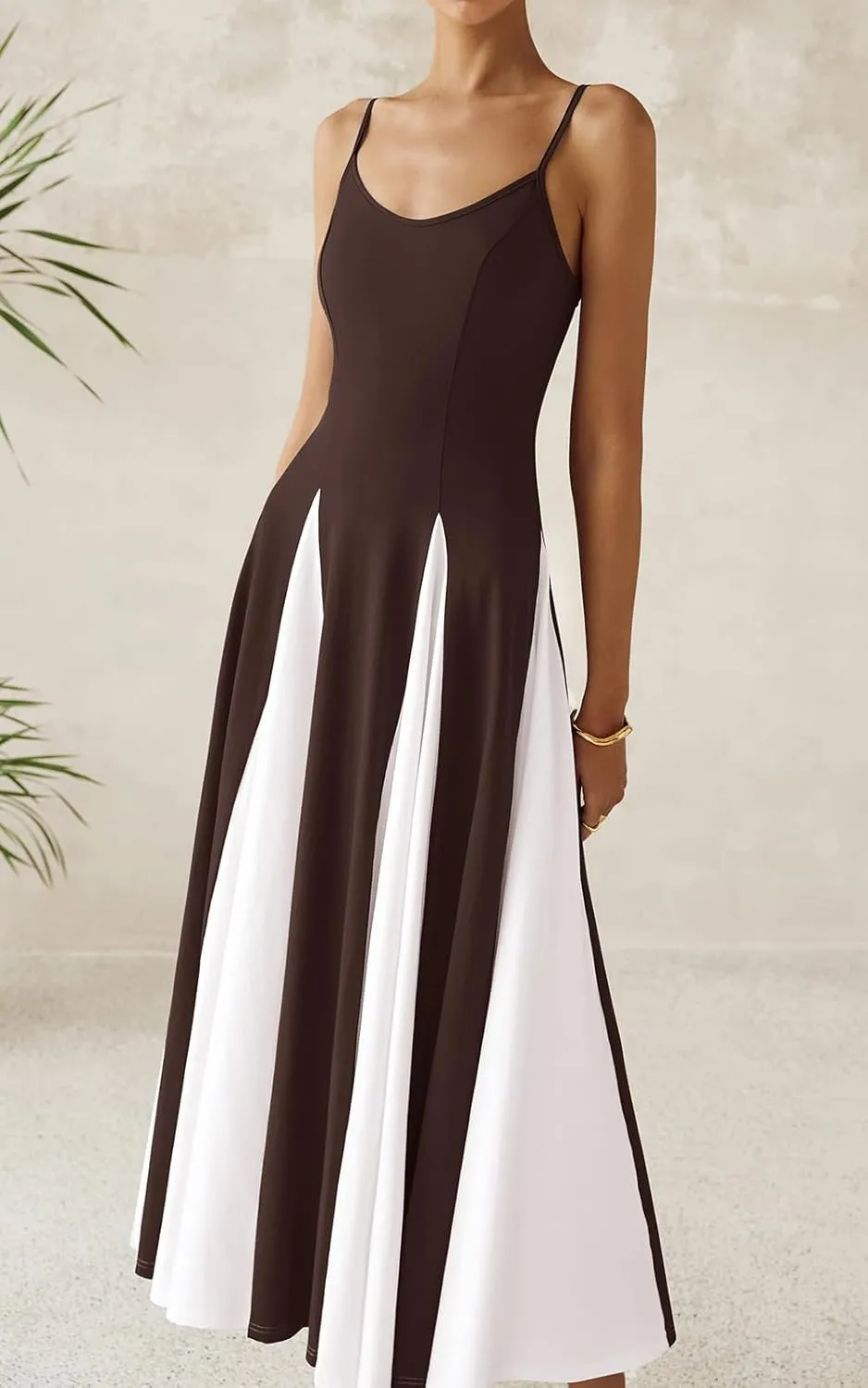 PRETTYGARDEN Spaghetti Strap Backless Summer Dresses for Women 2025 Flowy Maxi Dresses Sleeveless Wedding Guest Dress
