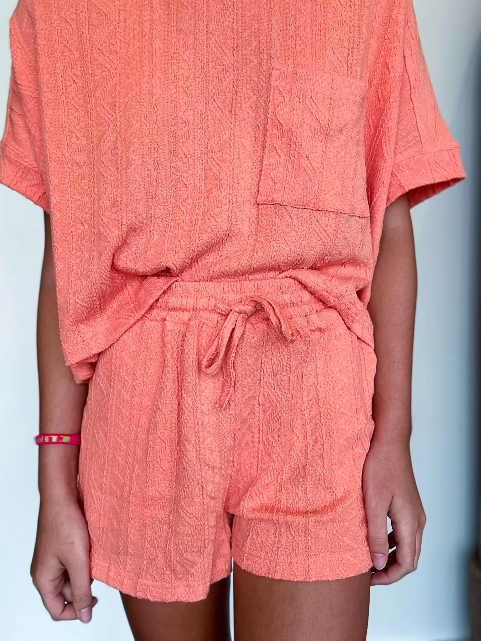 Quilted Cotton Set- Apricot
