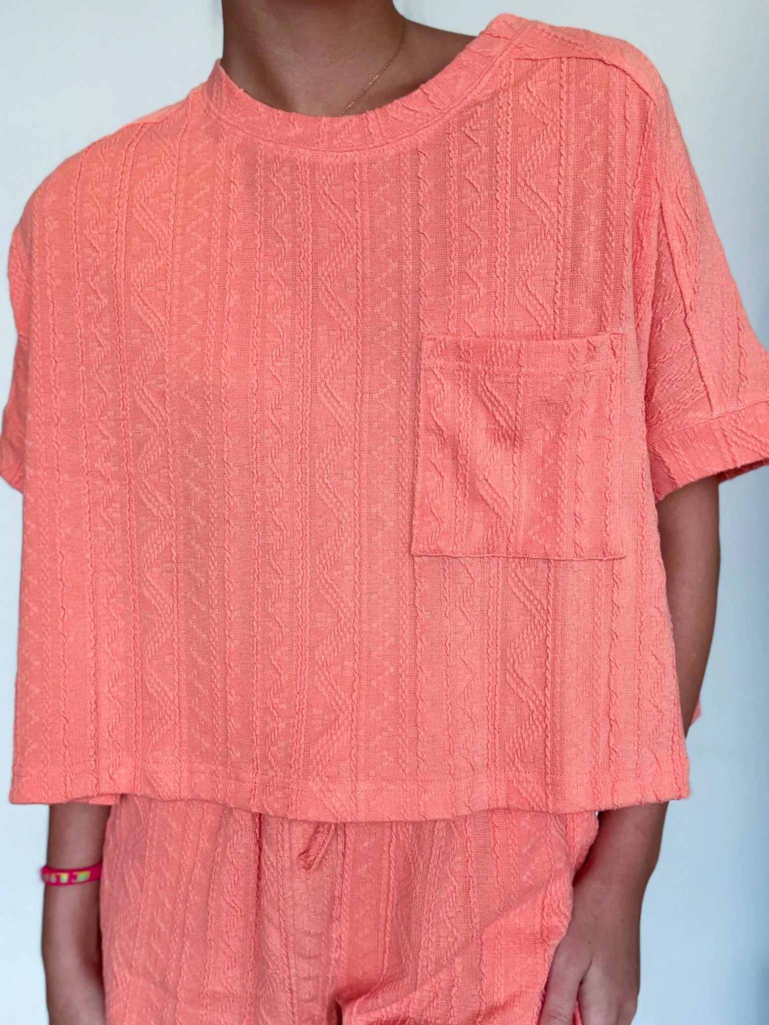 Quilted Cotton Set- Apricot