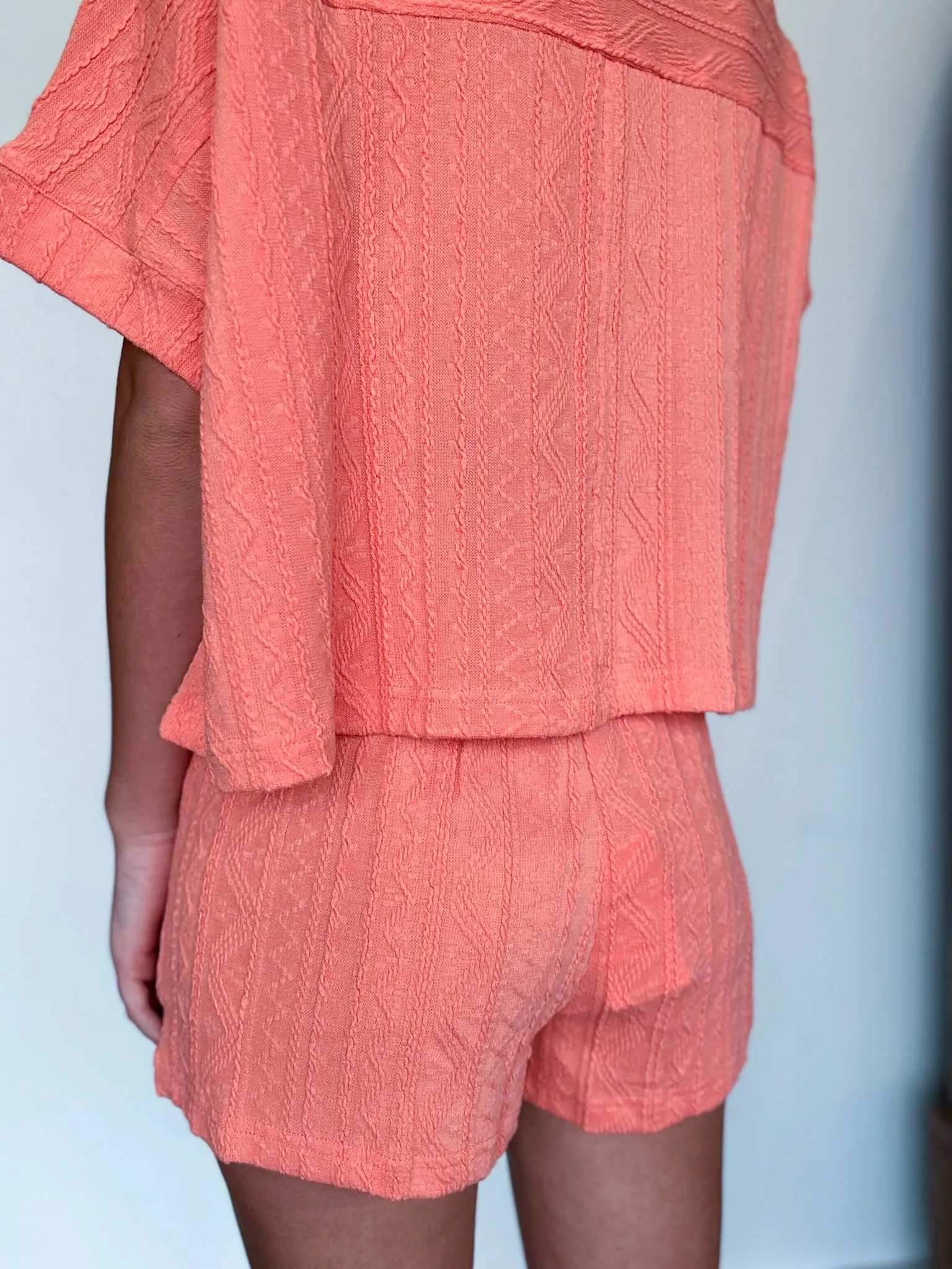 Quilted Cotton Set- Apricot