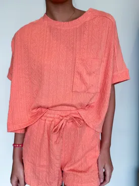Quilted Cotton Set- Apricot