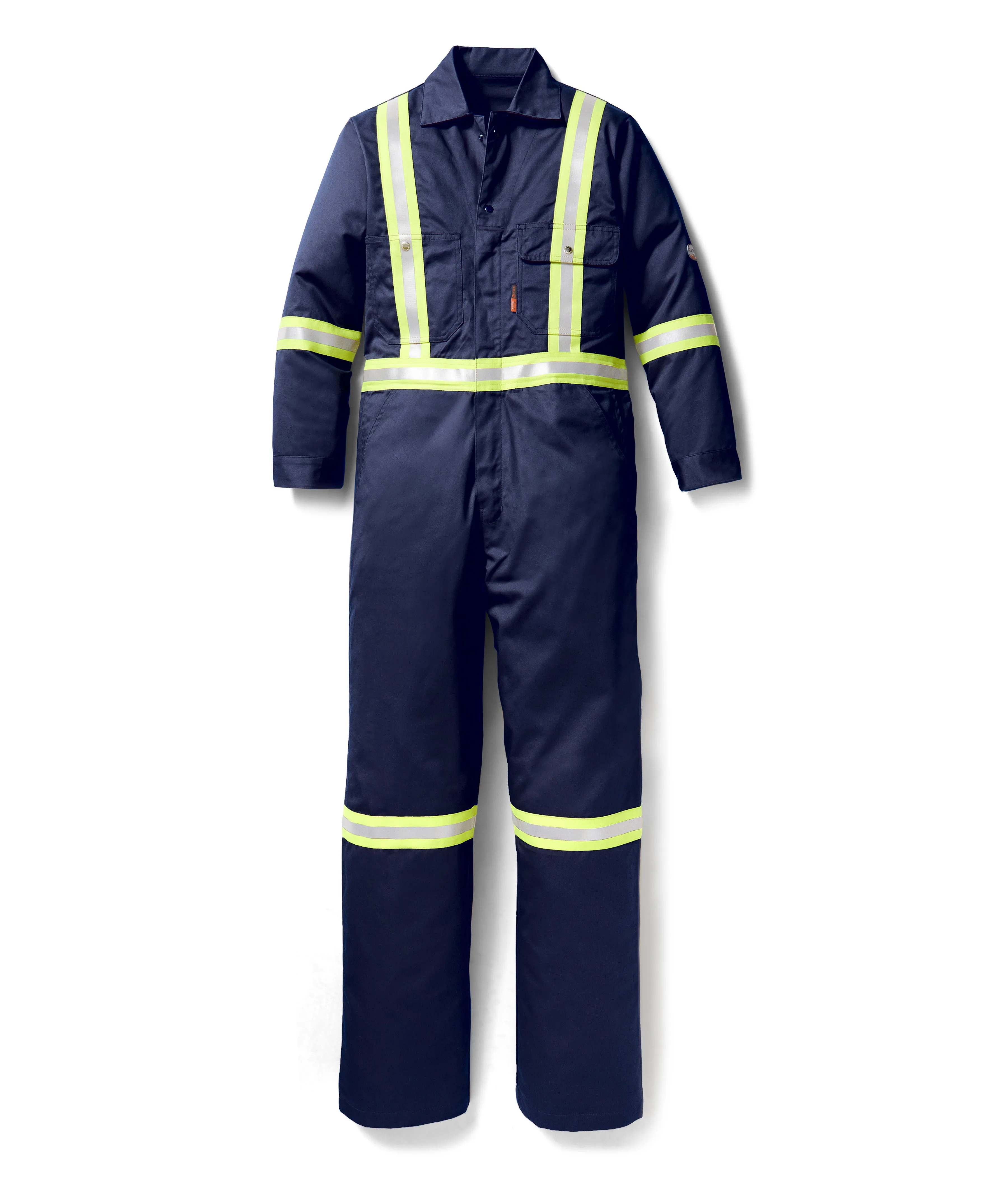 Rasco Navy Blue Premium FR Coverall w/ 2" CSA Reflective Tape
