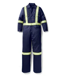 Rasco Navy Blue Premium FR Coverall w/ 2" CSA Reflective Tape