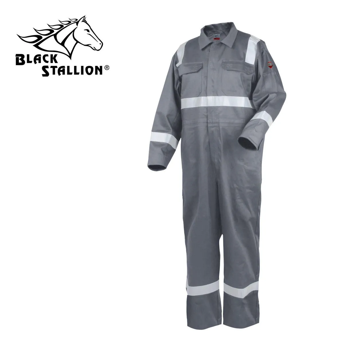 Revco CF2216-GY Gray TruGuard™ 300 Hi-Vis Flame-Resistant Cotton Coveralls