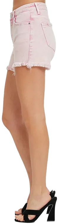 Risen Colored Fray Hem Shorts