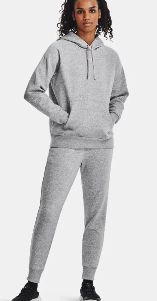 Rival Fleece Hoodie in Grey by Under Armour