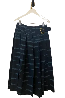 Sabina Savage "The Song Deer" Wool Pleated Skirt