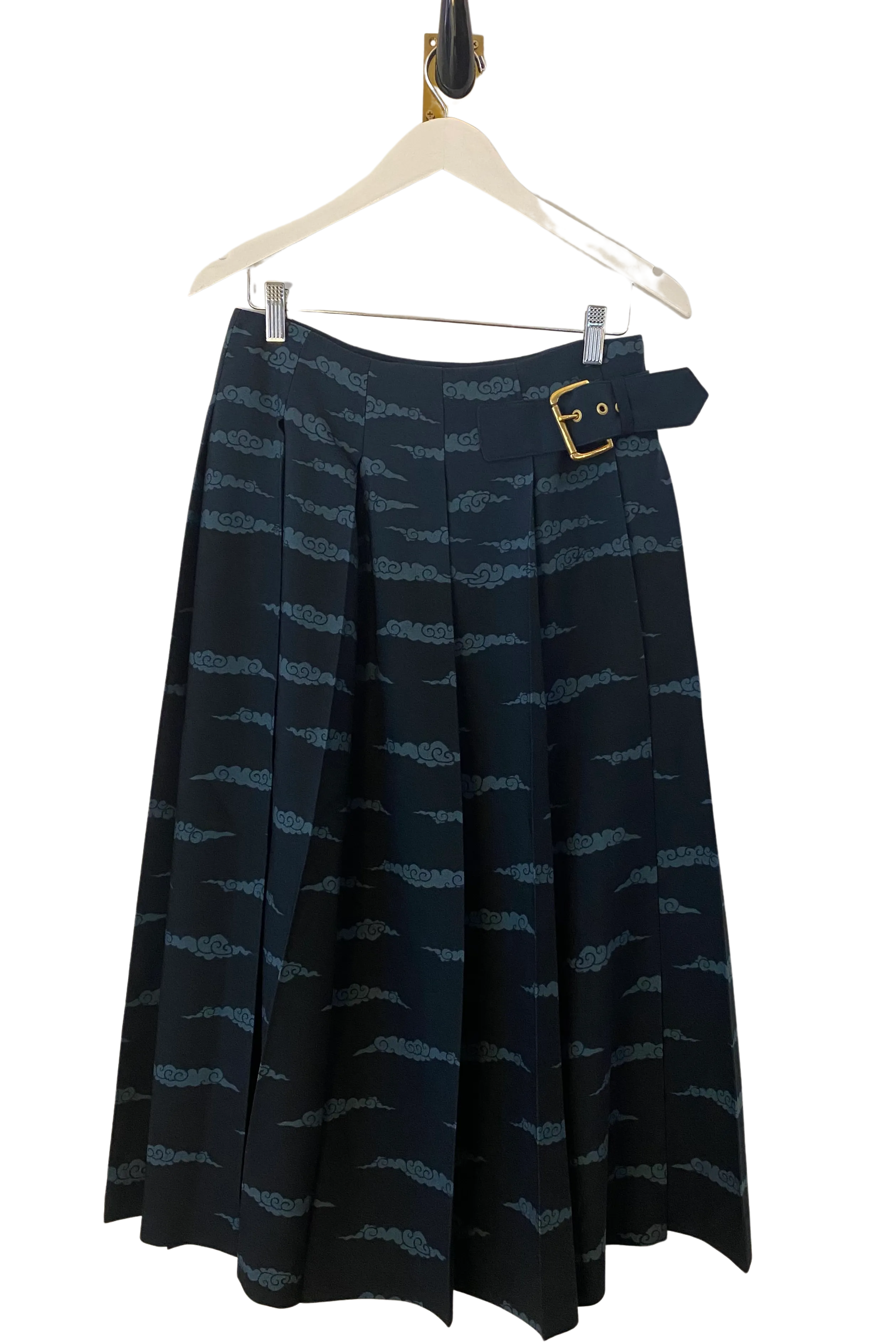 Sabina Savage "The Song Deer" Wool Pleated Skirt