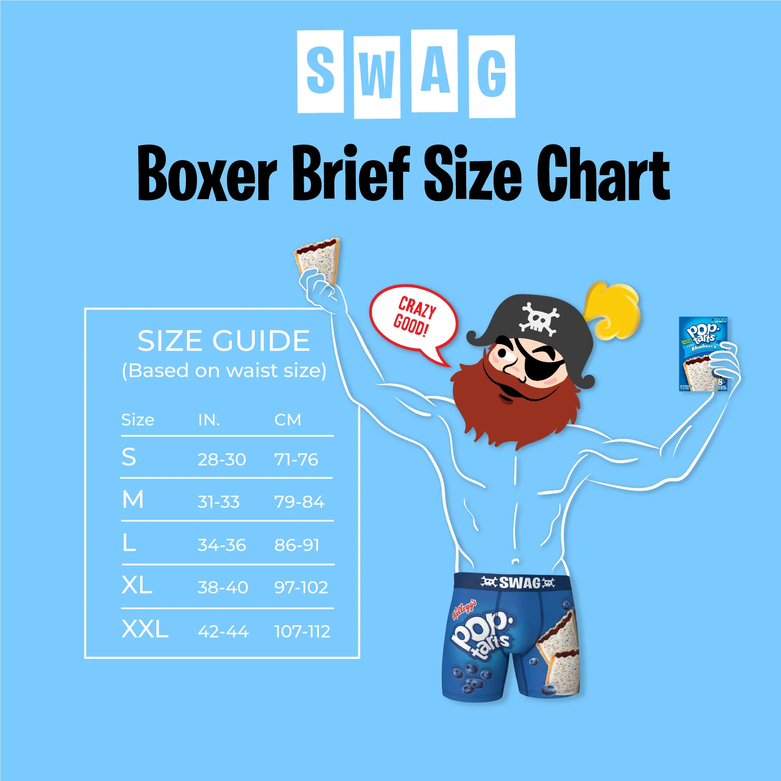 SWAG - Cereal Aisle Boxers: Blueberry Pop Tarts