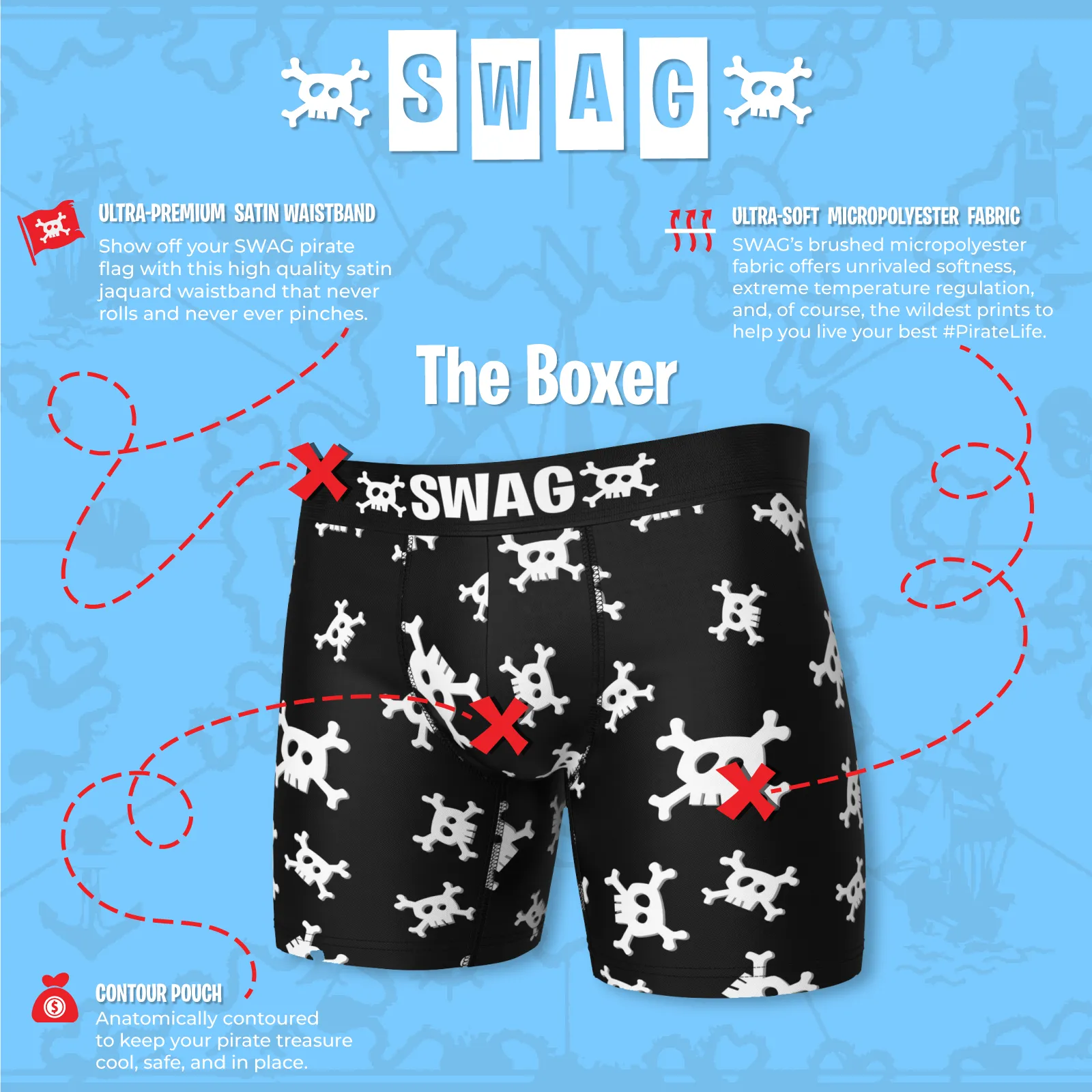 SWAG - Cereal Aisle Boxers: Blueberry Pop Tarts