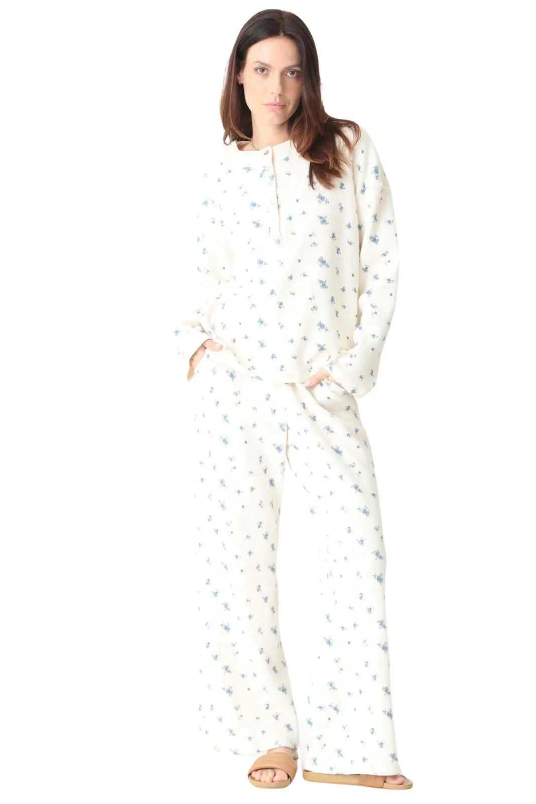Tanner Pant- Ditsy Floral, Ivory