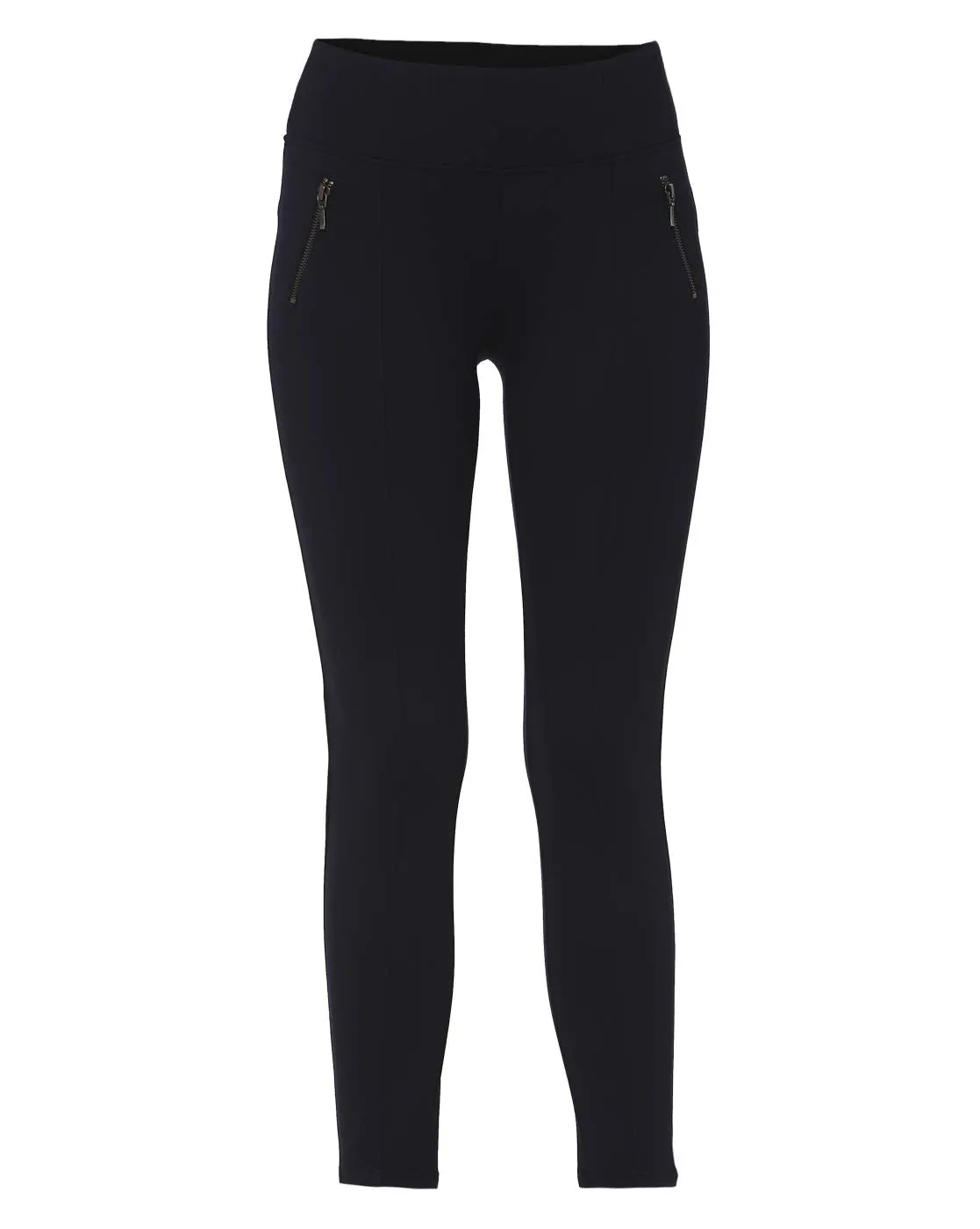 VERO MODA Womens 2 Pocket Solid Leggings (Midnight_X-Small)