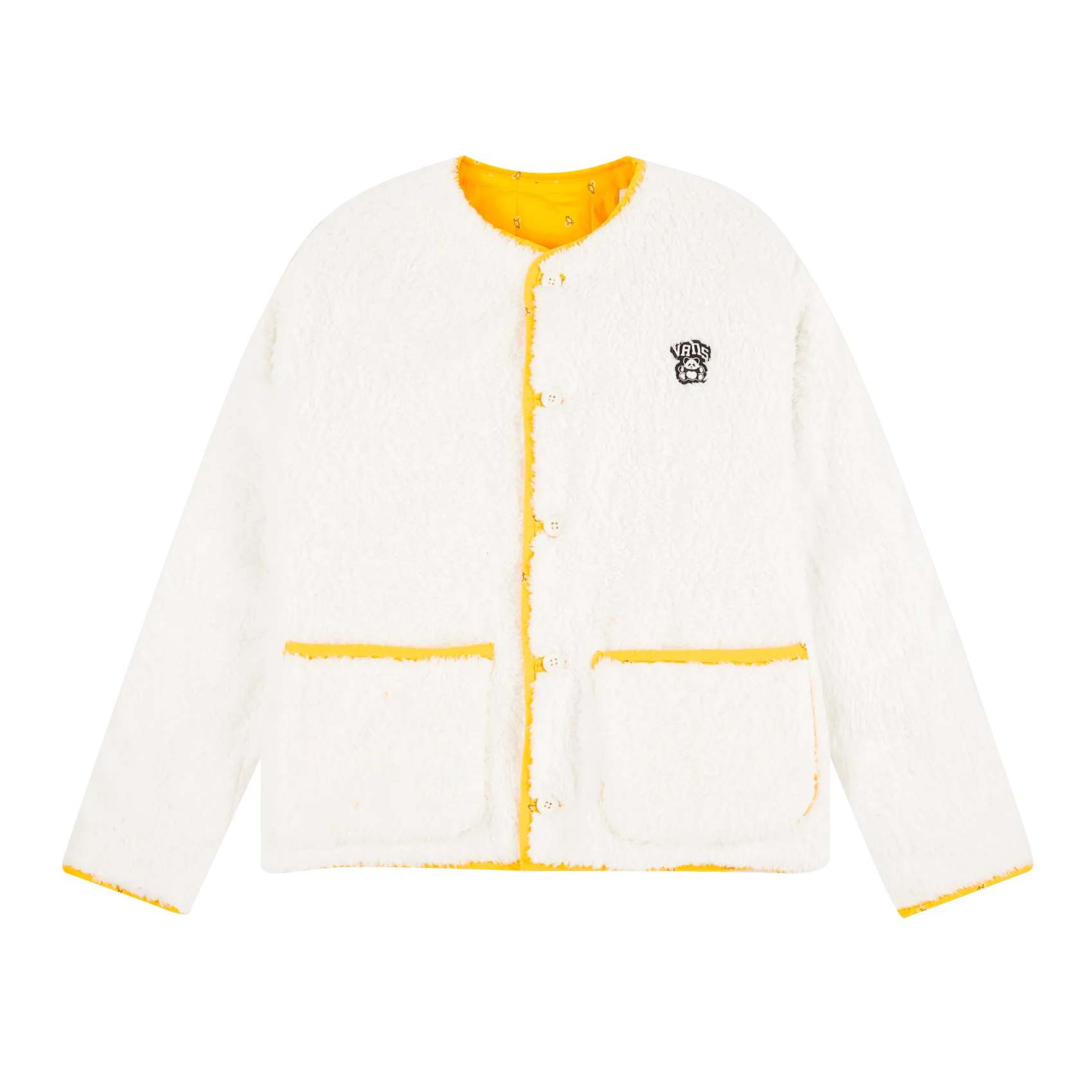 WM Panda Paisley Sherpa Jacket - Marshmallow