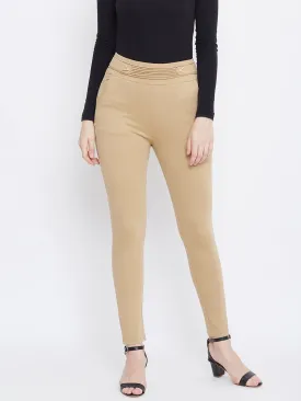 Women Fawn Solid Jeggings