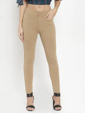 Women'S Fawn Solid Jeggings