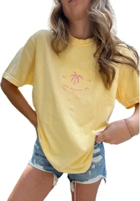 Womens Oversized Vintage Flower T-Shirts Preppy Western Graphic Tees Tops Y2k Ocean Coastal Summer Beachy T Shirts