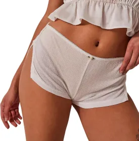 Women's Y2k Aesthetic Low Waist Side Slit Micro Shorts Bodycon Booty Boxers Loungewear